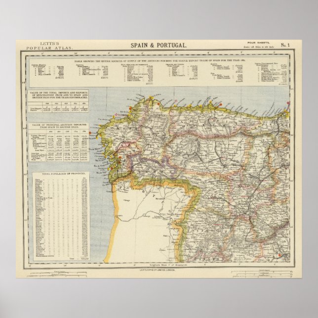 Pôster Espanha, Portugal 14 (Frente)