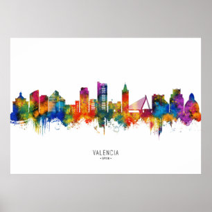 Poster Espanha Skyline
