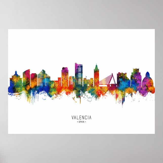 Poster Espanha Skyline (Frente)