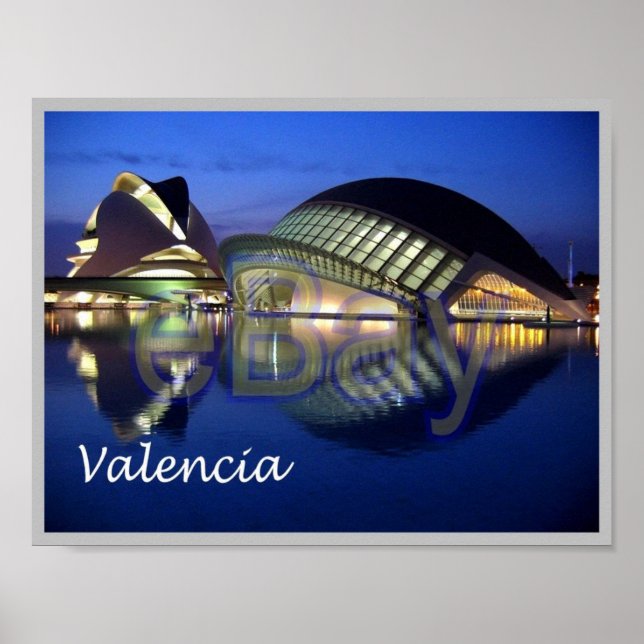 Poster Espanha - Valencia - (Frente)