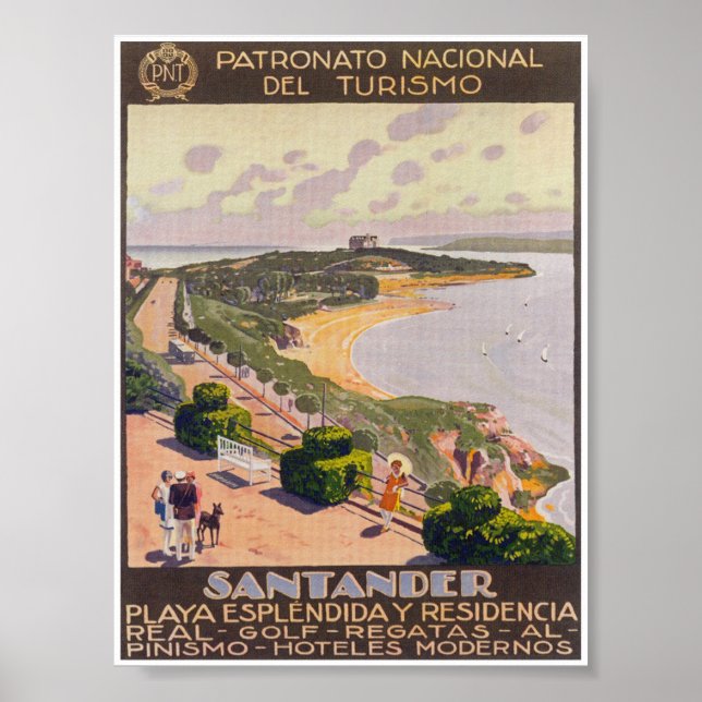 Poster Espanha Viagens vintage (Frente)