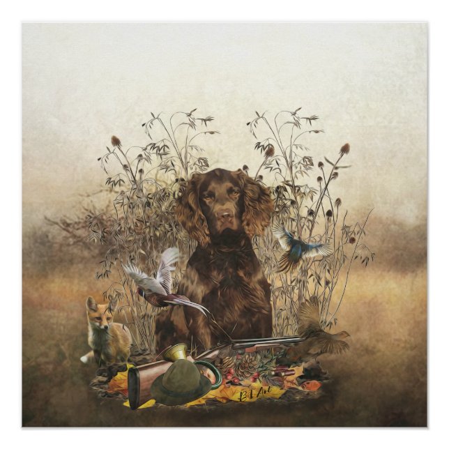 Pôster Espanhol alemão, Wachtelhund (Frente)