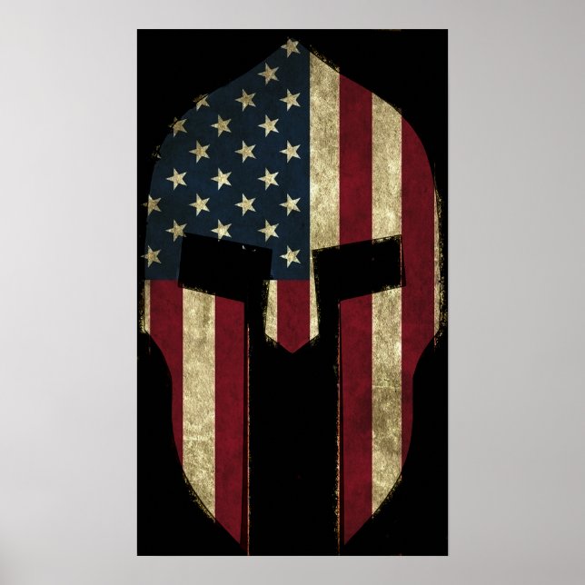 Poster Espartano Americano  (Frente)
