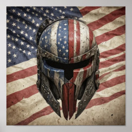 Poster Espartano Americano