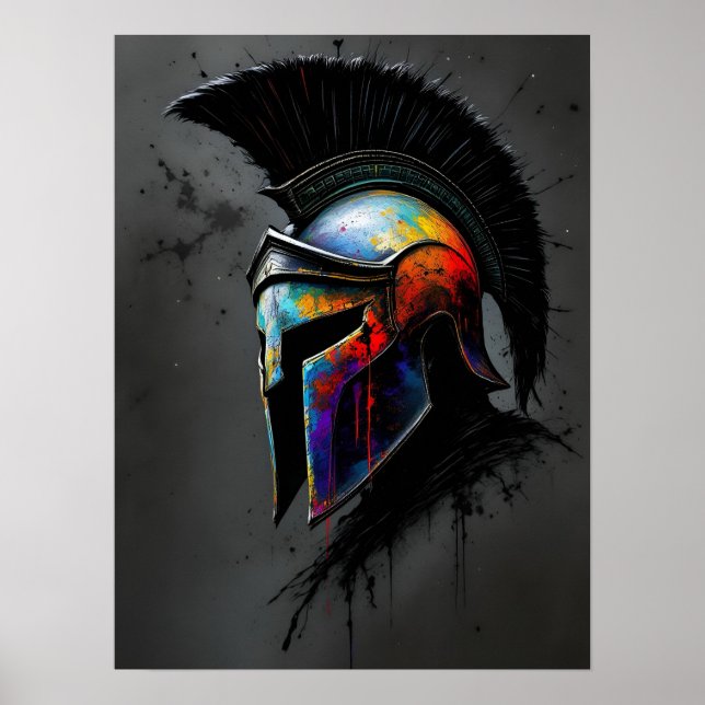 Poster Espartanos Nunca Morrem  (Frente)