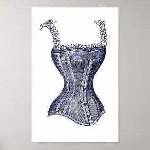 Poster Espartilho do Victorian ou imagem mais pechugóa,