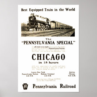 Poster Especial da Pensilvânia Vintage