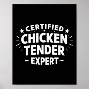 Poster Especialista Certificado em Frango Tenders - 