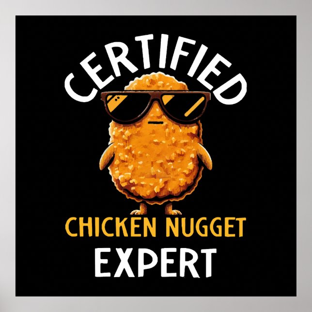 Poster Especialista Certificado em Nuggets de Frango (Frente)