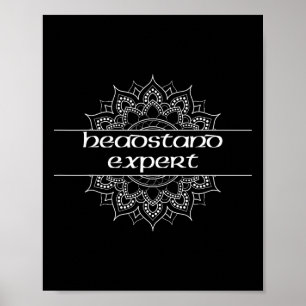 Poster Especialista em Pose de Yoga Especialista em Heads