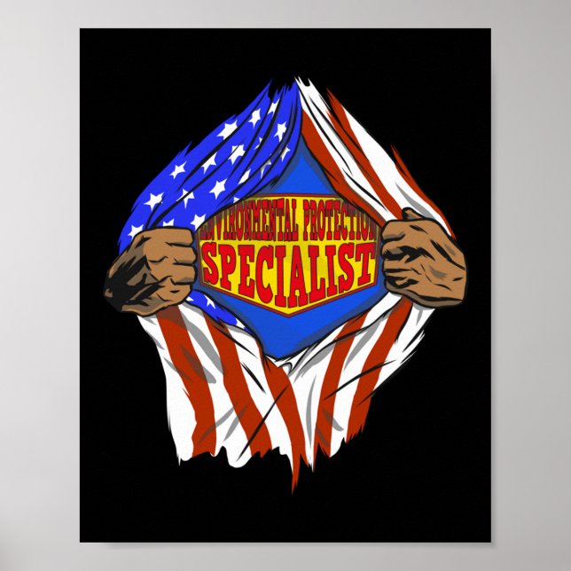 Poster Especialista Encantado Em Proteção Super Ambiental (Frente)