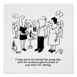 Pôster Especificações técnicas de uma escada