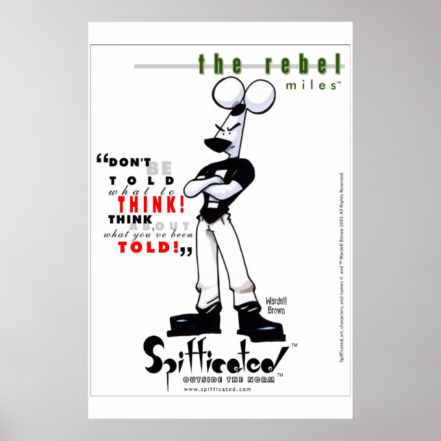 Pôster Especificado - O Rebelde (Frente)