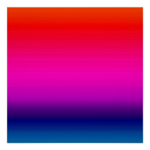 Pôster Espectro de Cores Horizontais 20x20