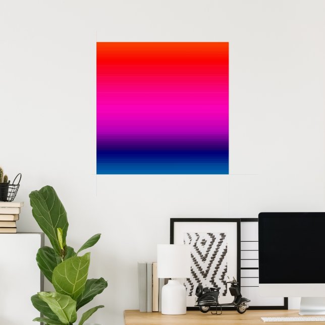 Poster Espectro de Cores Horizontais - 4 (Escritório em casa)