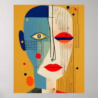 Poster Espectro de Percepção Abstrato