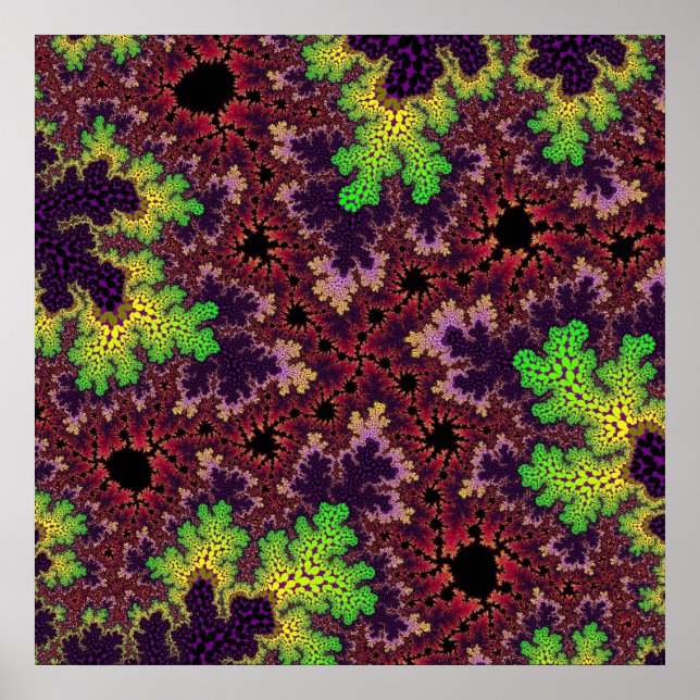 Pôster Espectro Verde e Roxo (Frente)