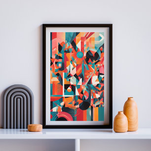 Poster Espelhamento Urbano: Ecos em Cor