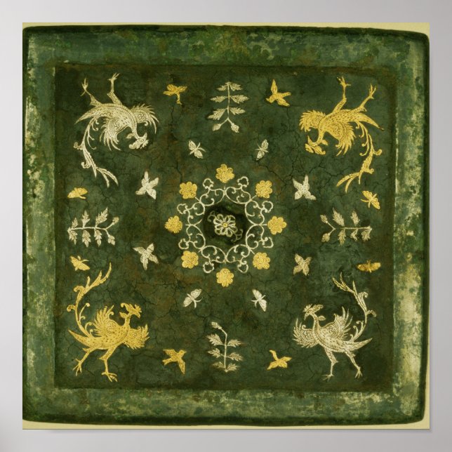 Poster Espelho, bronze com retrasos lacrados (Frente)