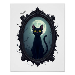 Pôster Espelho de Gato Assombrado