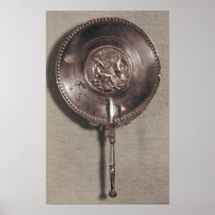 Poster Espelho de mão que descreve Leda e a cisne