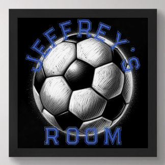 Poster Espelho de Pastel - Espelho Negro - Bola de Futebo
