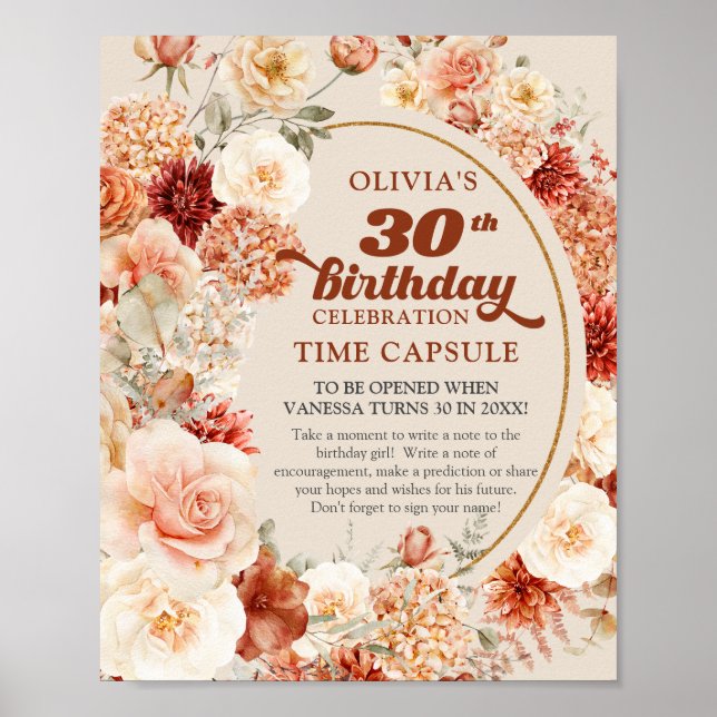 Poster Espelho retrovisor flor de terracotta Cápsula cron (Frente)