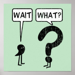 Pôster Espera, O Quê? Gramática Humor