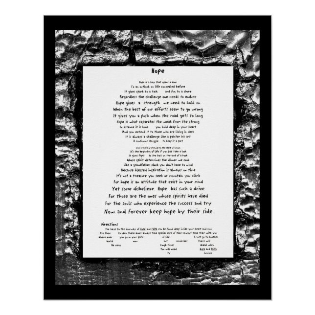 Pôster Esperança (Frente)