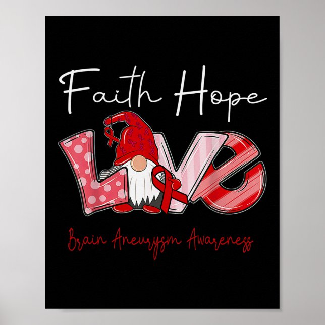 Poster Esperança amor neurisma consciência 2 (Frente)