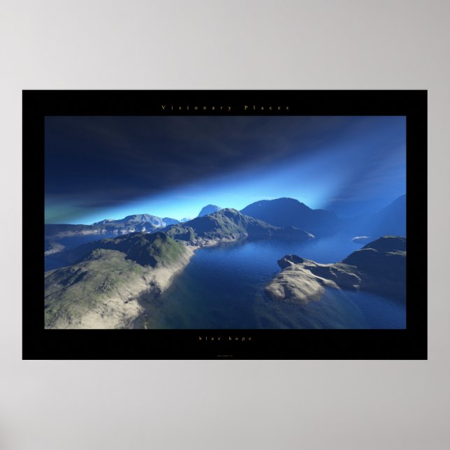 Poster esperança azul (Frente)