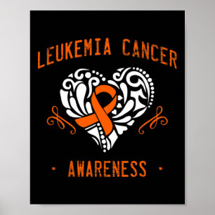 Poster Esperança Cardíaca da Consciência da Leucemia