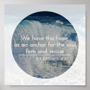 Pôster Esperança como uma âncora Poster-Hebrews6
