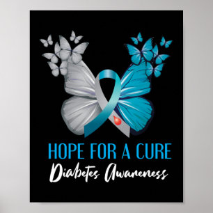 Poster Esperança De Uma Sensibilização Para A Diabetes Ti