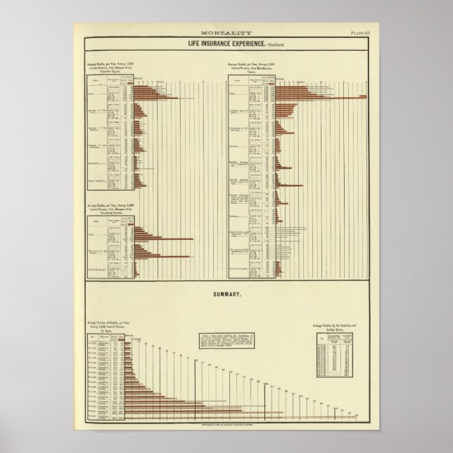 Pôster Esperança de vida dos homens (Frente)