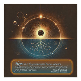 Pôster "Esperança do arquiteto" Poster brilhante