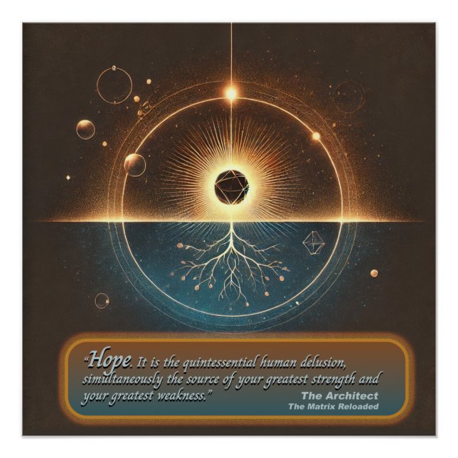 Pôster "Esperança do arquiteto" Poster brilhante (Frente)