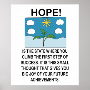Poster Esperança e Inspiração Motivacional