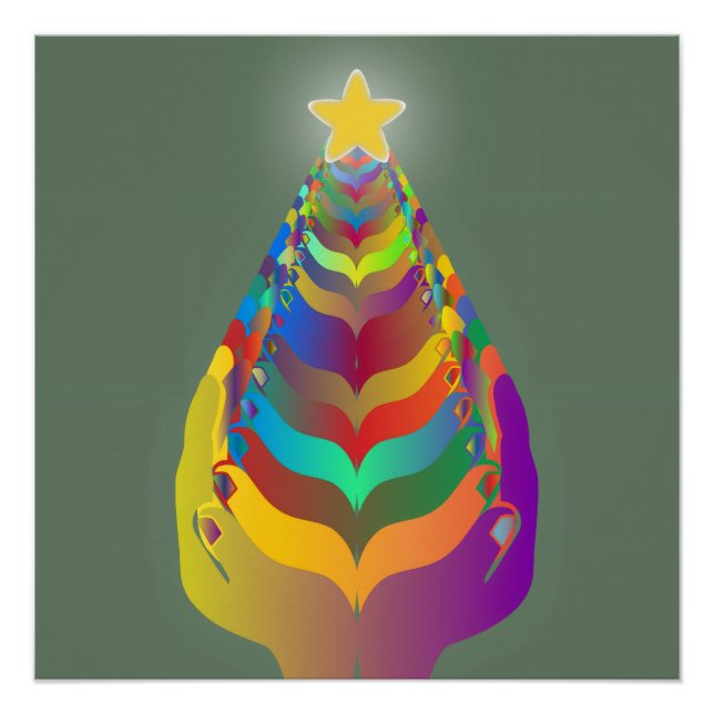 Pôster Esperança e União de Natal (Frente)