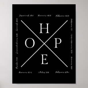 Poster Esperança engraçada Jesus Religião Cristã Versícul