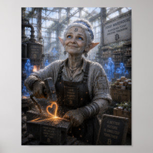 Poster Esperança / Fabricante de Aço / Armazém de Aliment