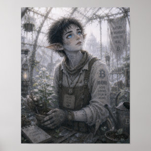 Poster Esperança / Jardineiro / Estufa de Vidro