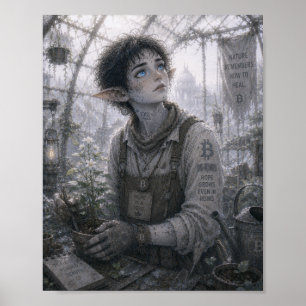 Poster Esperança / Jardineiro / Estufa de Vidro