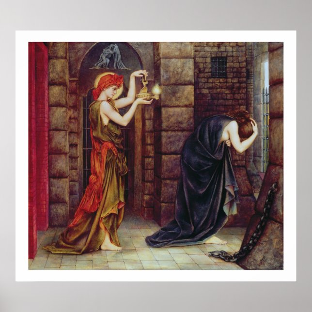 Pôster Esperança na prisão do desespero (petróleo na canv (Frente)