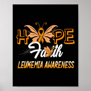 Poster Esperança para a consciência da leucemia de fé