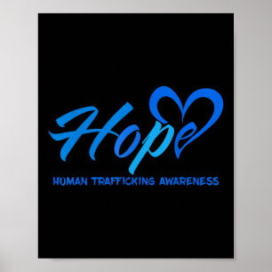 Poster Esperança para acabar com o tráfico de seres human