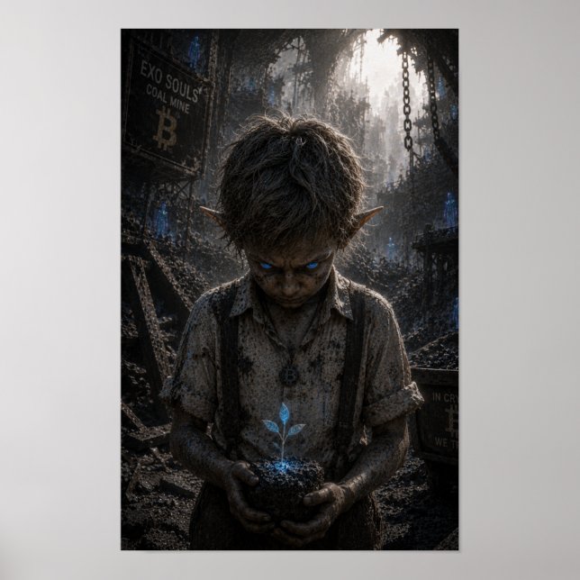 Poster Esperança / Pedreiro / Mina de Carvão (Frente)