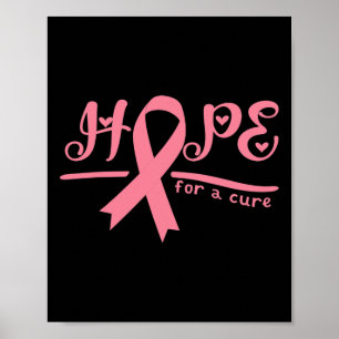 Poster Esperança Por Uma Consciência Do Cancer Da Mama