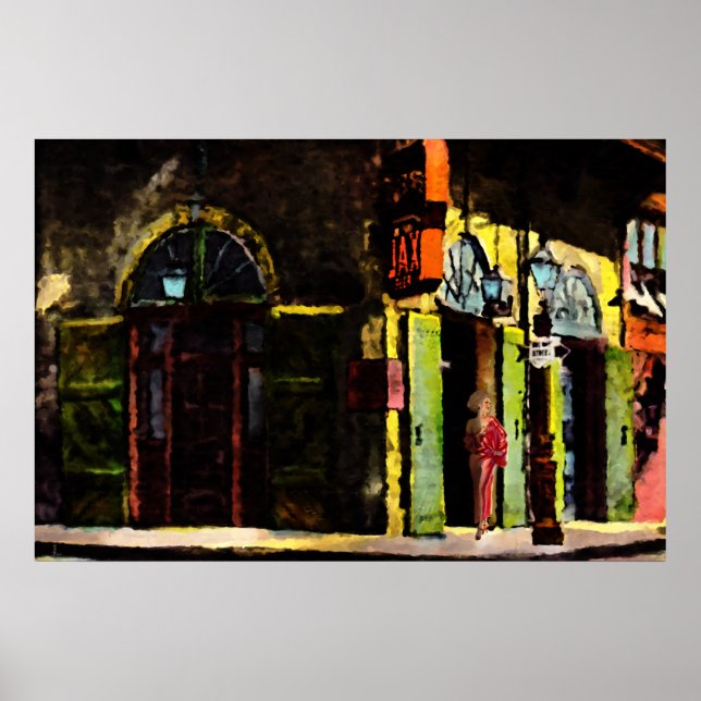 Poster Esperando a noite no quarto francês (Frente)