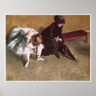 Poster Esperando, C. 1882, Edgar Degas